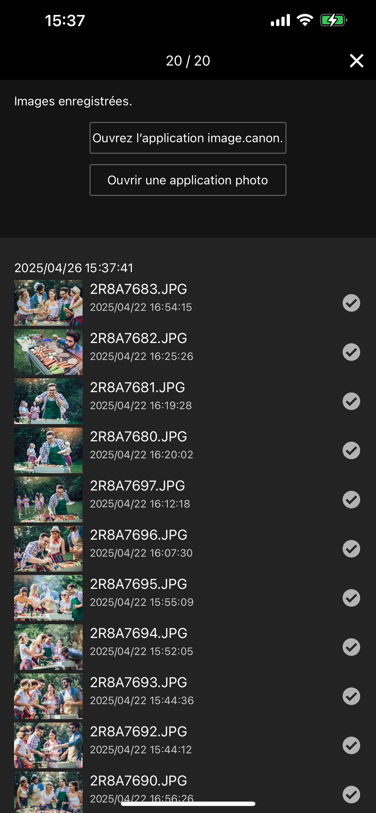 screen image