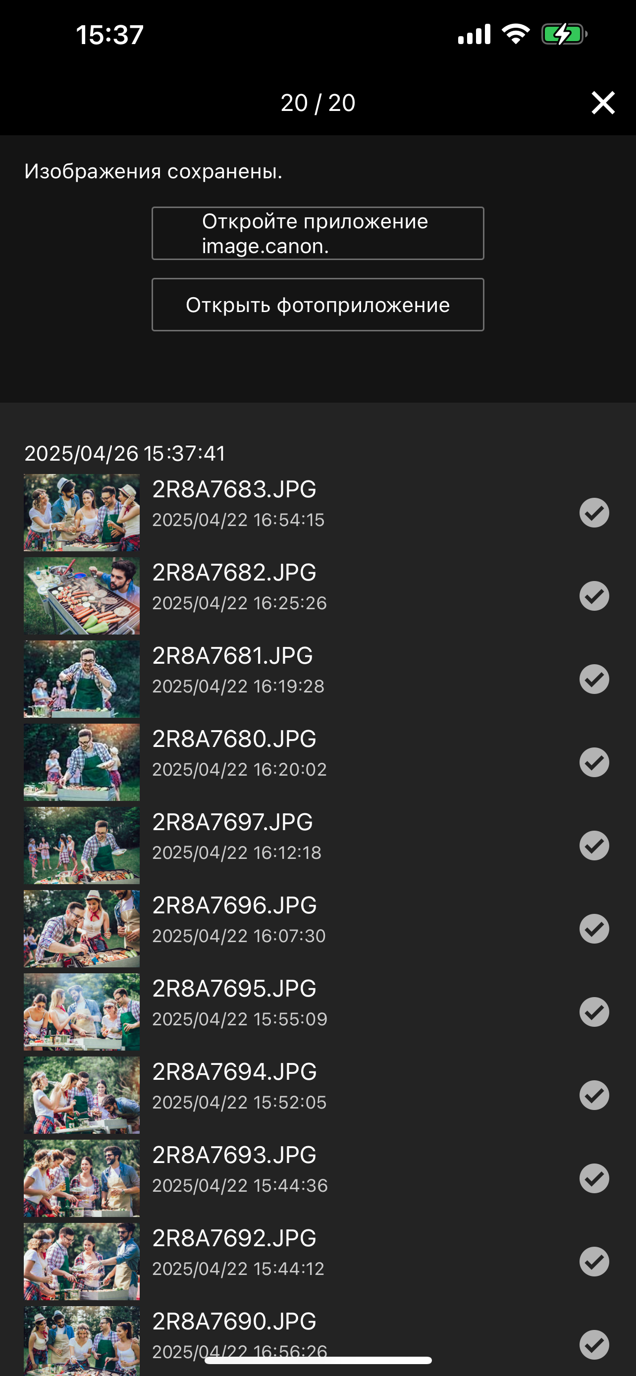 screen image