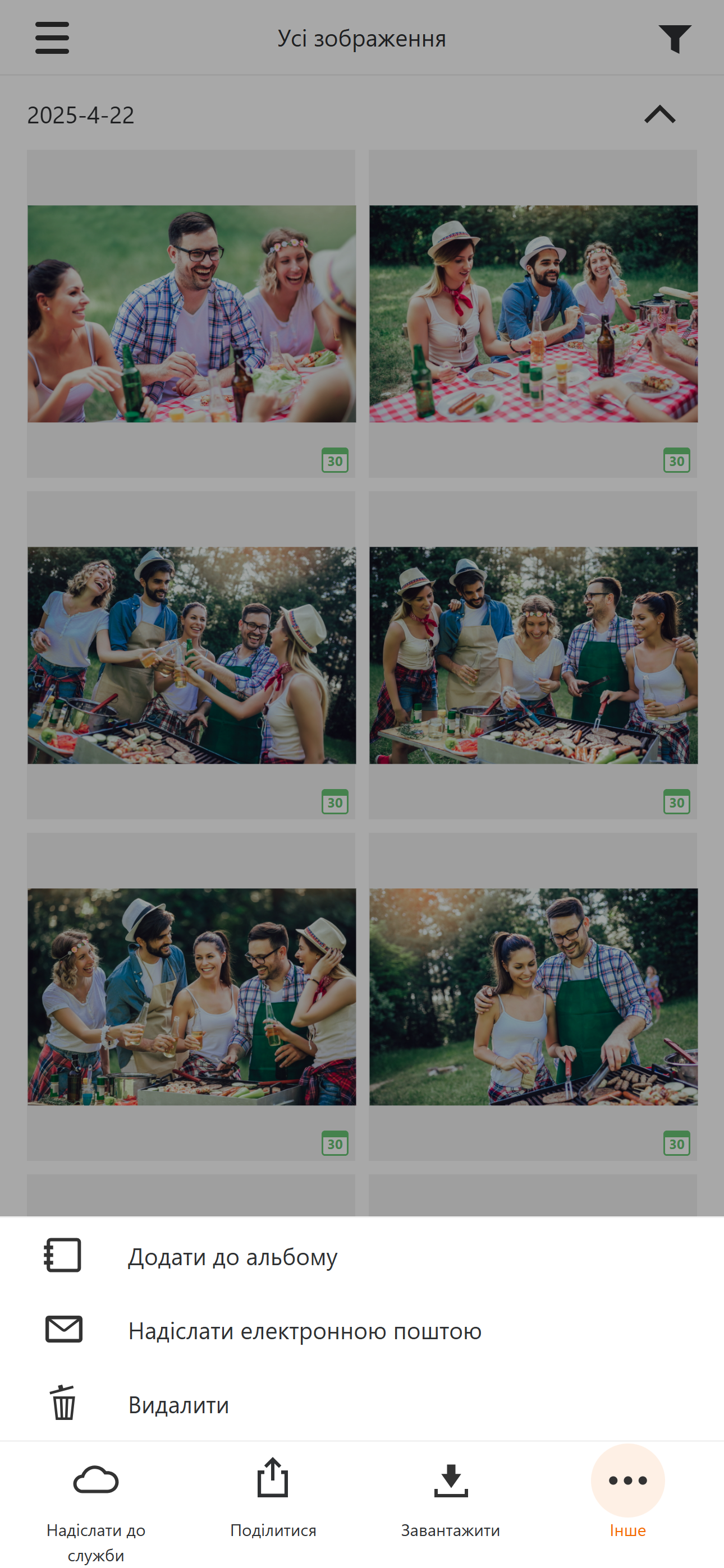 screen image